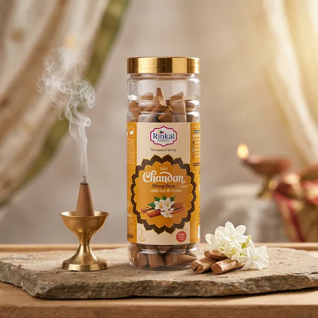 Sahi Chandan Gold Dhoop Cone