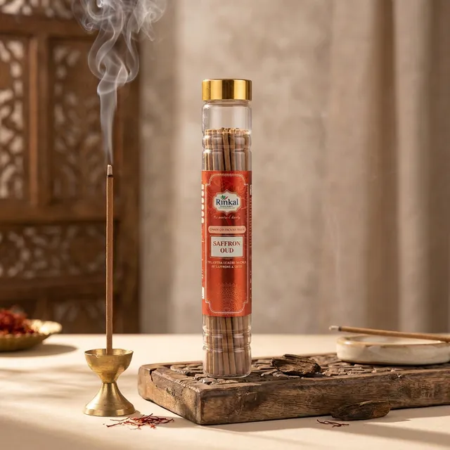 Saffron Oud Bamboo-less Agarbatti
