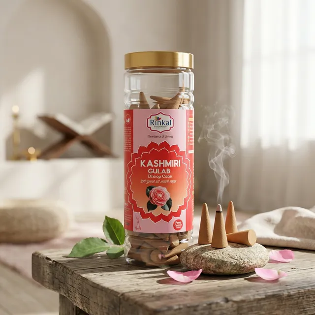 Kashmiri Gulab Dhoop Cone